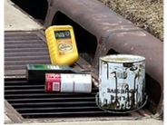 9) Discharges of trash, paints, stains, resins, or other household hazardous wastes