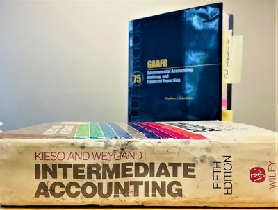 Photo of accounting books