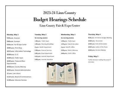 2023-24 Budget Schedule