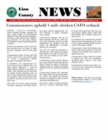 Chicken CAFO 