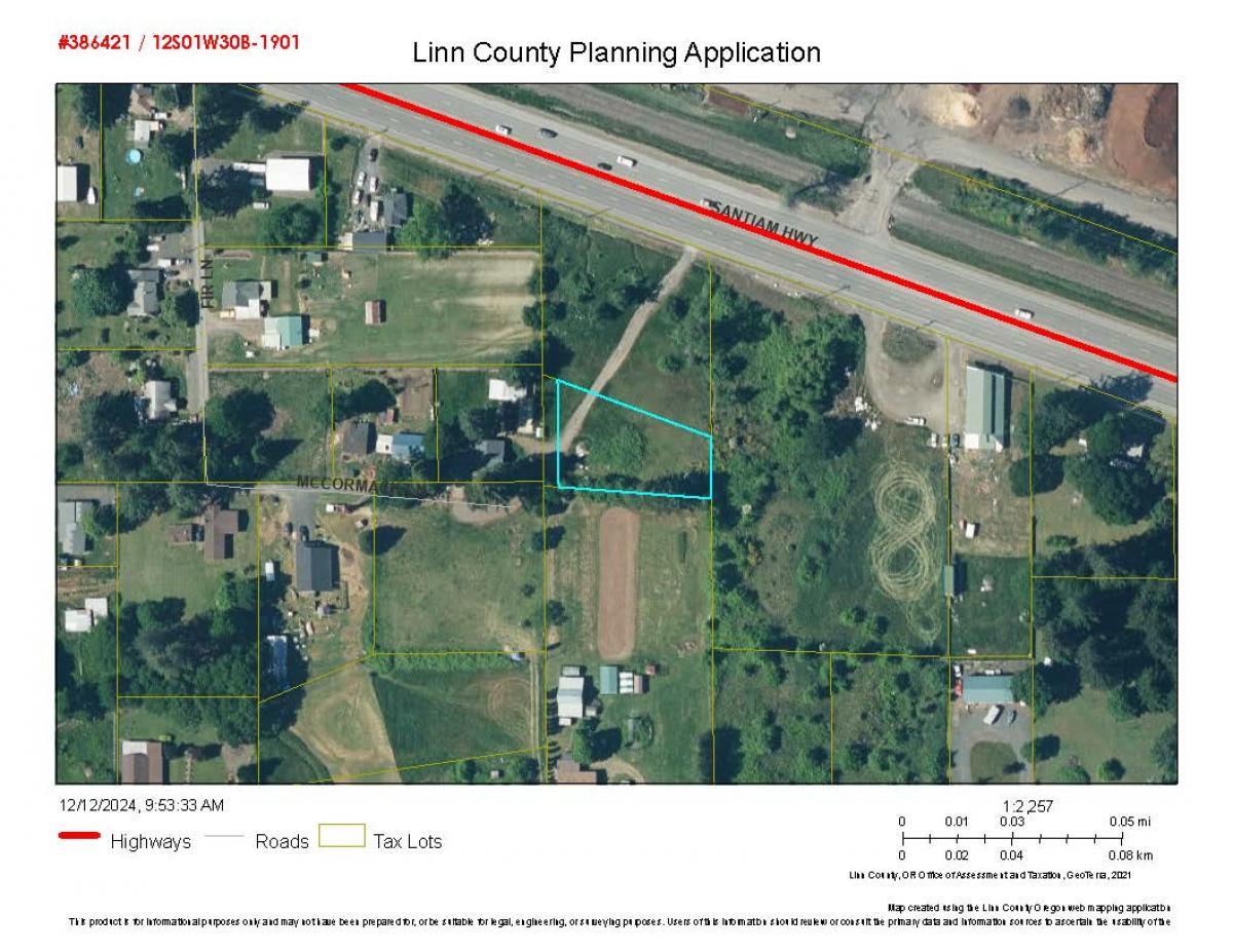 Account #386421 Aerial Map Image