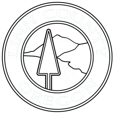 Linn County White Logo