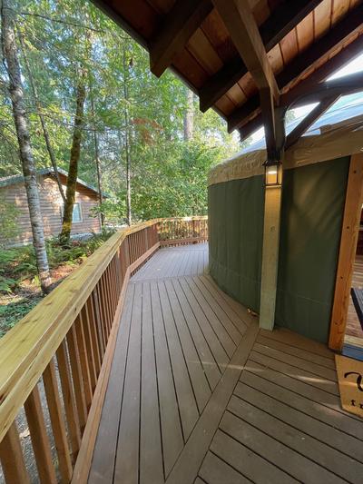yurt deck