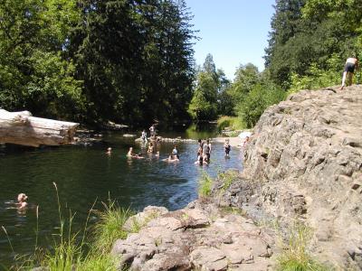 McKercher swimming on the Calapooia River 2