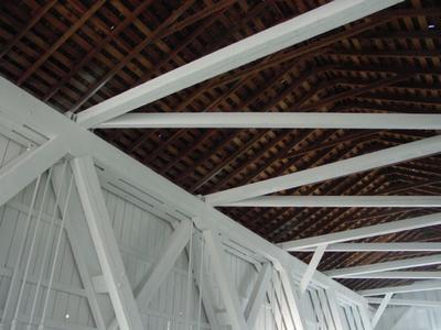 Shimanek Covered Bridge inside