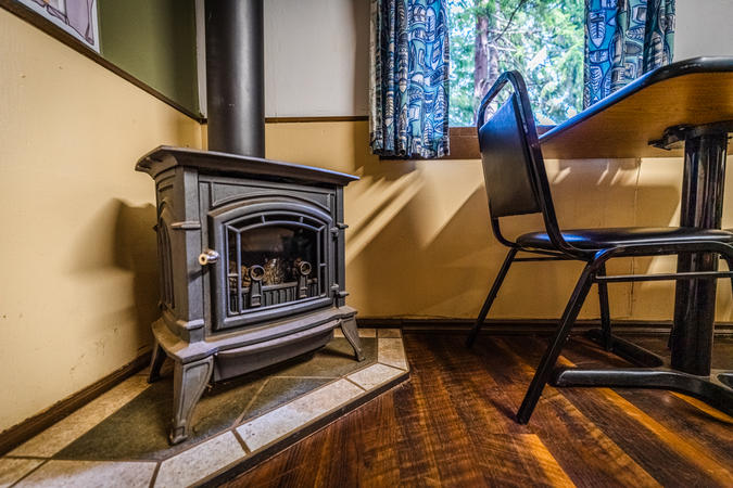 Cabin 3 wood stove