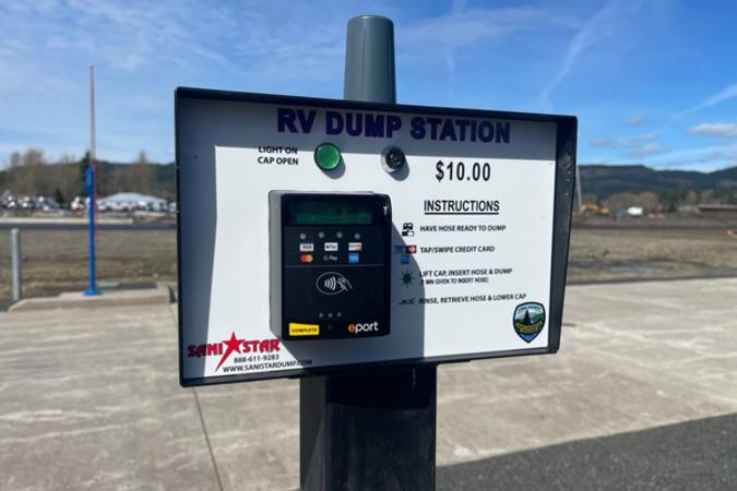 payment kiosk for RV dump users